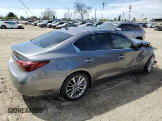 2021 Infiniti Q50 Luxe z VIN JN1EV7BP3MM706570, wystawiony jako Copart lot #52813045 z przebiegiem 13 354 mil mil oraz Szkoda całkowita • Salvage title. Historia ofert i sprzedaży dostępna na DreamBid. Obrazek 3.