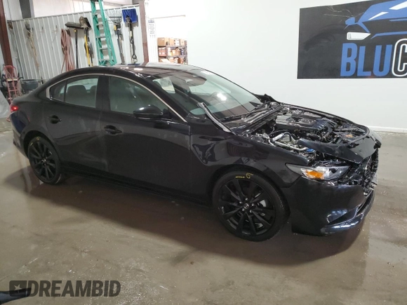 2025 Mazda 3 S Select Sport with VIN 3MZBPABM6SM456091, listed as a Copart auction lot 48765105 with 6,966 mi miles and Clean Title. Bid and sale history available at DreamBid. Image 4.