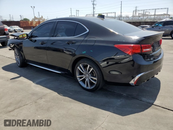 2019 Acura TLX Advance with VIN 19UUB2F8XKA007332, listed as a Copart auction lot 61984505 with 123,542 mi miles and Salvage title. Bid and sale history available at DreamBid. Image 2.