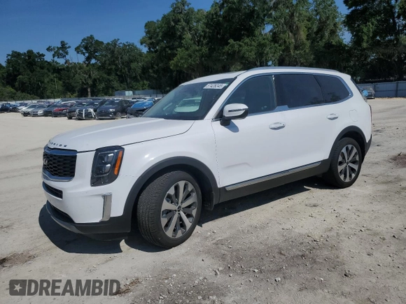 2022 Kia Telluride EX z VIN 5XYP34HC0NG269323, wystawiony jako Copart lot #57428245 z przebiegiem 22 171 mil mil oraz Szkoda całkowita • Salvage title. Historia ofert i sprzedaży dostępna na DreamBid. Obrazek 1.