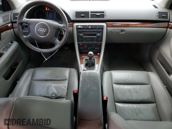 2004 Audi A4 3.0L with VIN WAULT68E34A145165, listed as a Copart auction lot 87502675 with 0 mi miles and Salvage Title. Bid and sale history available at carsss.com. Image 8.