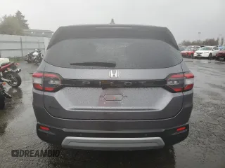 2025 Honda Pilot EX-L with VIN 5FNYG2H45SB007581, listed as a Copart auction lot 44218595 with 5,454 mi miles and Salvage Title. Bid and sale history available at carsss.com. Image 6.
