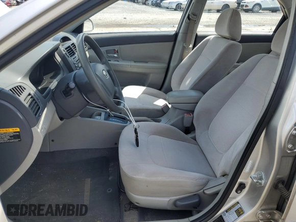 2009 Kia Spectra EX with VIN KNAFE221395597123, listed as a Copart auction lot 71639824 with 83,203 mi miles and Salvage Title. Bid and sale history available at carsss.com. Image 7.