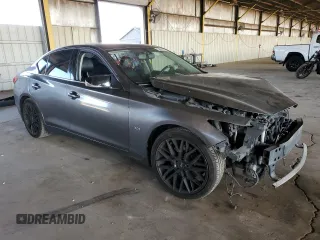 2016 Infiniti Q50 with VIN JN1EV7AR9GM346048, listed as a Copart auction lot 54362715 with 120,799 mi miles and Salvage Title. Bid and sale history available at DreamBid. Image 4.