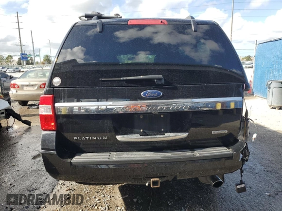 2017 Ford Expedition Platinum with VIN 1FMJU1MT6HEA64718, listed as a Copart auction lot 85048814 with 127,935 mi miles and Salvage title. Bid and sale history available at DreamBid. Image 6.
