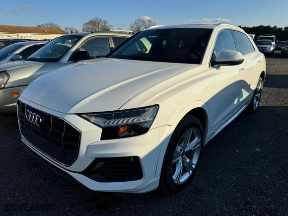 2023 Audi Q8 Premium with VIN WA1AVBF12PD025576, listed as a Copart auction lot 81741434 with 3730 miles and Clean Title. Bid and sale history available at carsss.com. Image 1.