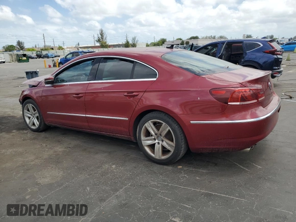 2014 Volkswagen CC Sport with VIN WVWBP7ANXEE506260, listed as a Copart auction lot 54690045 with 154,331 mi miles and Salvage Title. Bid and sale history available at carsss.com. Image 2.