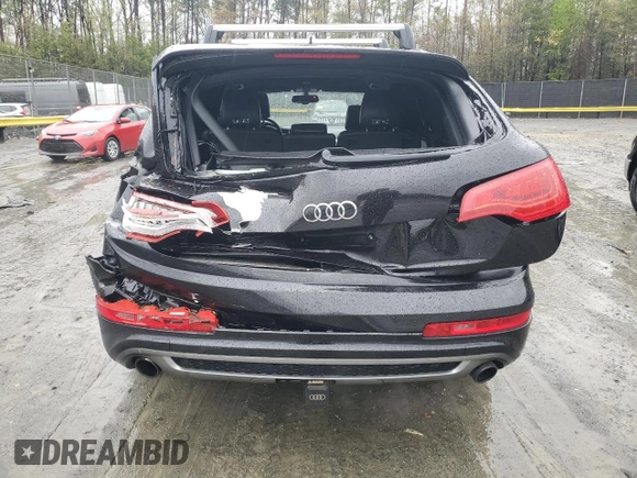 2012 Audi Q7 S line with VIN WA1AGAFE1CD001173, listed as a Copart auction lot 52113295 with 146,972 mi miles and Salvage title. Bid and sale history available at DreamBid. Image 6.