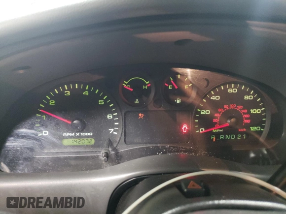 2005 Ford Ranger XLT with VIN 1FTYR44U35PB10164, listed as a Copart auction lot 44529615 with 142,072 mi miles and Salvage title. Bid and sale history available at DreamBid. Image 9.