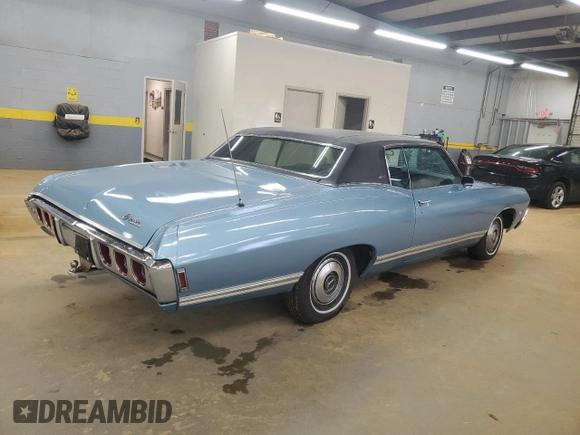 1968 Chevrolet Caprice z VIN 166478S230696, wystawiony jako Copart lot #57935105 z przebiegiem 21 735 mil mil oraz Szkoda całkowita • Salvage title. Historia ofert i sprzedaży dostępna na DreamBid. Obrazek 3.