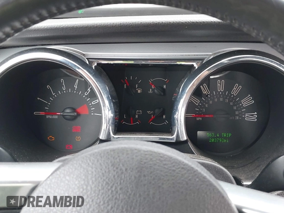 2008 Ford Mustang Deluxe with VIN 1ZVHT80N485182883, listed as a IAAI auction lot 42615739 with 203,793 mi miles and . Bid and sale history available at DreamBid. Image 7.