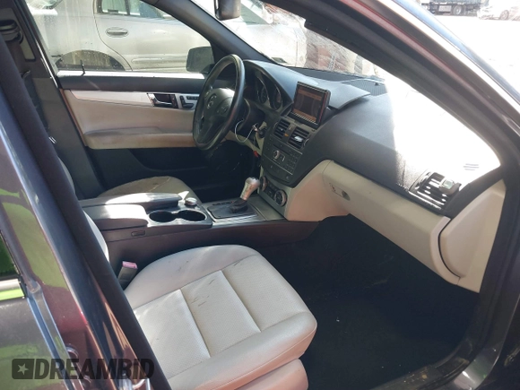 2011 Mercedes-Benz C 300 Sport with VIN WDDGF8BBXBR150132, listed as a IAAI auction lot 41889061 with 125,232 mi miles and . Bid and sale history available at DreamBid. Image 5.
