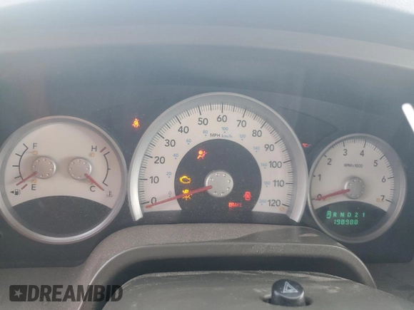 2005 Dodge Dakota Laramie with VIN 1D7HW58NX5S189370, listed as a Copart auction lot 43131135 with 198,988 mi miles and Salvage Title. Bid and sale history available at DreamBid. Image 9.