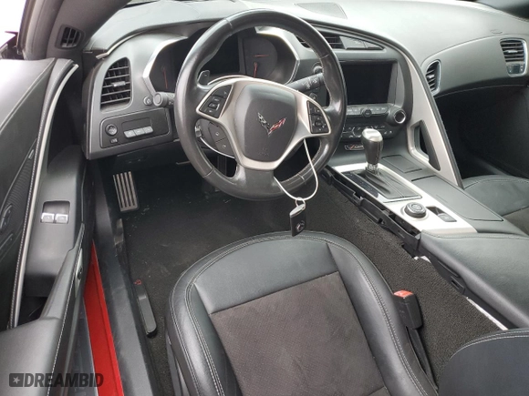 2014 Chevrolet Corvette Stingray 2LT with VIN 1G1YD2D7XE5112821, listed as a Copart auction lot 48374255 with 0 mi miles and Salvage Title. Bid and sale history available at carsss.com. Image 8.