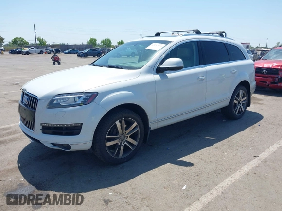 2013 Audi Q7 Premium Plus with VIN WA1LGAFE8DD010690, listed as a IAAI auction lot 42152906 with 152,351 mi miles and . Bid and sale history available at DreamBid. Image 17.
