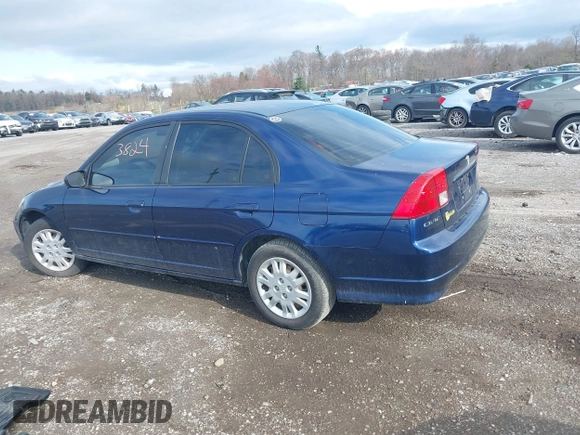 2004 Honda Civic LX z VIN 2HGES16524H511284, wystawiony jako IAAI lot #41933824 z przebiegiem 68 954 mil mil oraz . Historia ofert i sprzedaży dostępna na DreamBid. Obrazek 3.