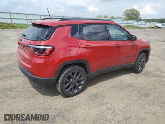 2021 Jeep Compass 80th Anniversary with VIN 3C4NJDEBXMT532899, listed as a Copart auction lot 55304905 with 44,299 mi miles and Salvage title. Bid and sale history available at DreamBid. Image 3.