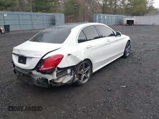 2015 Mercedes-Benz C-Class C 400 with VIN 55SWF6GB9FU011462, listed as a IAAI auction lot 41649304 with 123,915 mi miles. Bid and sale history available at carsss.com. Image 4.