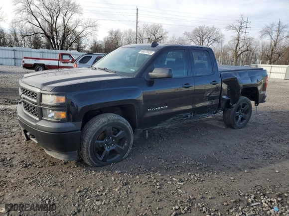 2015 Chevrolet Silverado 1500 Work Truck with VIN 1GCVKPEH4FZ271512, listed as a Copart auction lot 49478335 with 185,696 mi miles and Salvage Title. Bid and sale history available at carsss.com. Image 1.