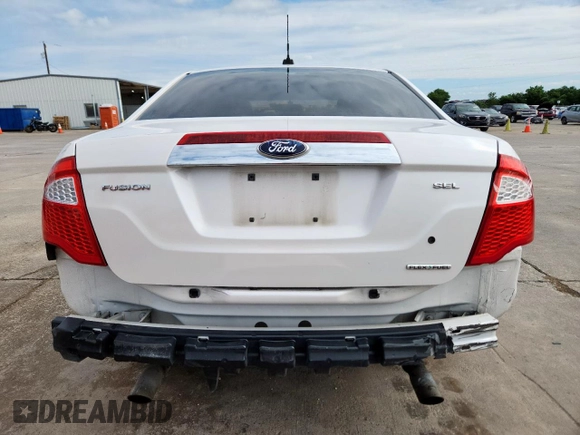 2012 Ford Fusion SEL with VIN 3FAHP0JG0CR395673, listed as a Copart auction lot 57904135 with 169,886 mi miles and Salvage title. Bid and sale history available at DreamBid. Image 6.