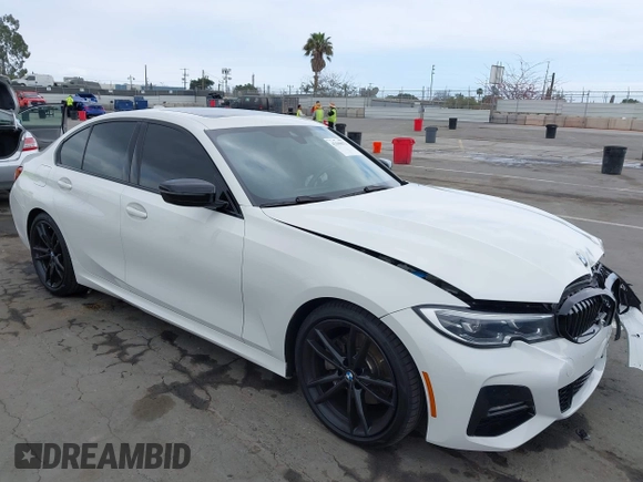 2021 BMW 3 Series 330i z VIN 3MW5R1J04M8C06043, wystawiony jako IAAI lot #42109872 z przebiegiem 62 325 mil mil oraz . Historia ofert i sprzedaży dostępna na DreamBid. Obrazek 1.