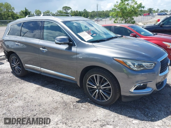 2019 Infiniti QX60 Pure with VIN 5N1DL0MNXKC512120, listed as a IAAI auction lot 42552676 with 88,944 mi miles and . Bid and sale history available at DreamBid. Image 1.