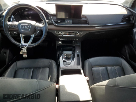 2021 Audi Q5 Premium Plus with VIN WA1BAAFY6M2004339, listed as a Copart auction lot 58202305 with 82,446 mi miles and Salvage title. Bid and sale history available at DreamBid. Image 8.