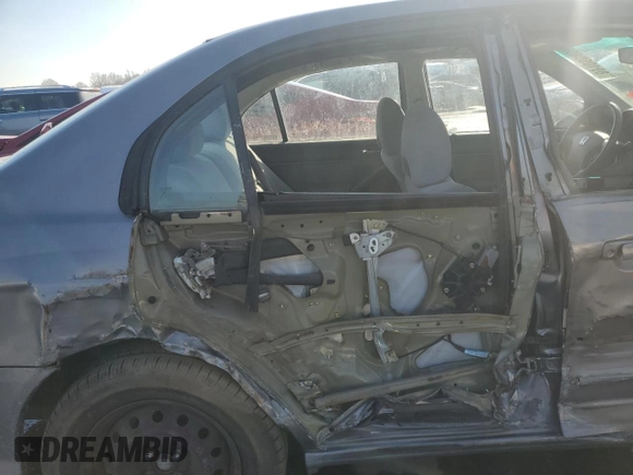 2004 Honda Civic LX with VIN 2HGES16584H560845, listed as a Copart auction lot 89105045 with Not Provided miles and Salvage Title. Bid and sale history available at DreamBid. Image 11.
