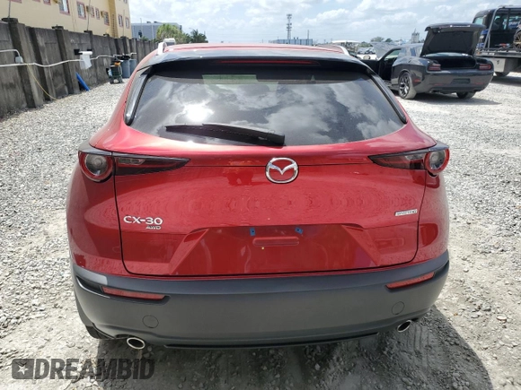 2023 Mazda CX-30 2.5 S Select Package with VIN 3MVDMBBM3PM555743, listed as a Copart auction lot 54551545 with 4,617 mi miles and Salvage Title. Bid and sale history available at carsss.com. Image 6.