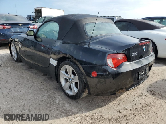 2006 BMW Z4 3.0i with VIN 4USBU33546LW59190, listed as a Copart auction lot 74779364 with 0 mi miles and Non Repairable. Bid and sale history available at carsss.com. Image 2.