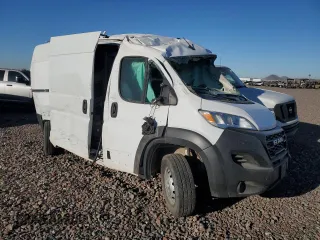 2023 Ram ProMaster Cargo with VIN 3C6LRVBG0PE540211, listed as a Copart auction lot 57310074 with 7,907 mi miles and Salvage Title. Bid and sale history available at carsss.com. Image 4.