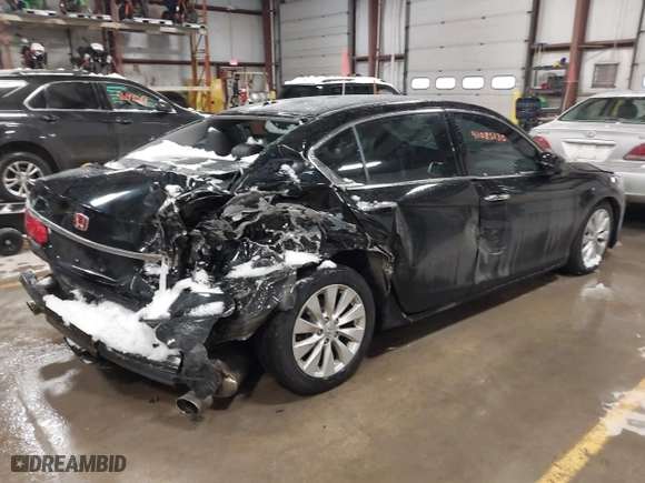 2015 Honda Accord Sedan EX-L with VIN 1HGCR3F89FA031219, listed as a IAAI auction lot 41085130 with 75,684 mi miles. Bid and sale history available at carsss.com. Image 4.