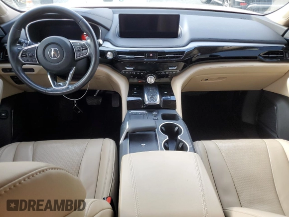 2022 Acura MDX Technology with VIN 5J8YD9H44NL002070, listed as a Copart auction lot 43171615 with 48,630 mi miles and Salvage title. Bid and sale history available at DreamBid. Image 8.
