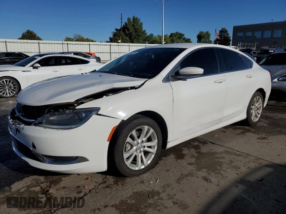 2015 Chrysler 200 Limited with VIN 1C3CCCAB5FN637472, listed as a Copart auction lot 72812534 with 162,463 mi miles and Salvage Title. Bid and sale history available at carsss.com. Image 1.