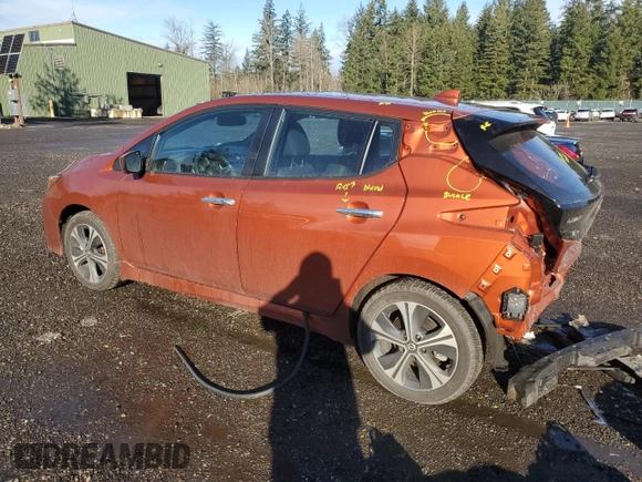 2022 Nissan LEAF SV Plus with VIN 1N4BZ1CV5NC561964, listed as a Copart auction lot 43735905 with 15,463 mi miles and Salvage Title. Bid and sale history available at DreamBid. Image 2.