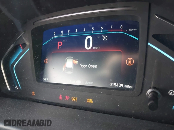 2024 Honda Odyssey EX-L with VIN 5FNRL6H68RB018609, listed as a IAAI auction lot 41660751 with 15,439 mi miles and . Bid and sale history available at DreamBid. Image 7.