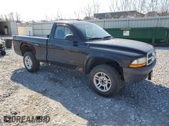 2004 Dodge Dakota with VIN 1D7GG16K54S588745, listed as a Copart auction lot 48946065 with 123,803 mi miles and Salvage Title. Bid and sale history available at DreamBid. Image 4.