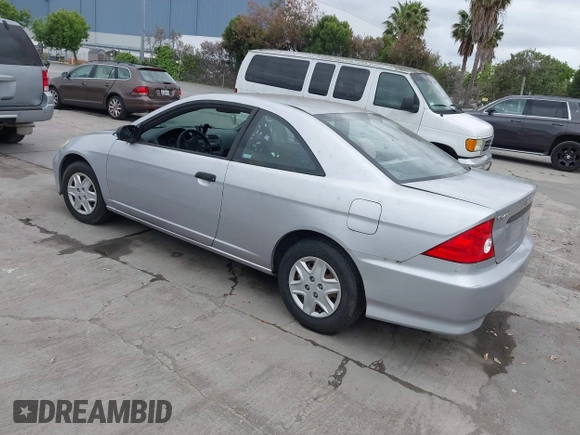 2005 Honda Civic Cpe VP with VIN 1HGEM21105L058145, listed as a IAAI auction lot 42137371 with 207,361 mi miles. Bid and sale history available at carsss.com. Image 3.