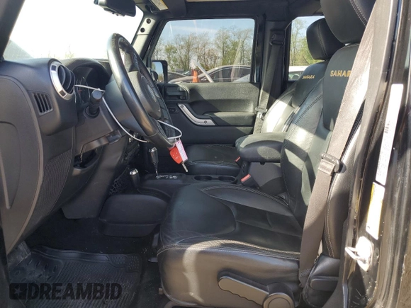 2013 Jeep Wrangler Unlimited Moab with VIN 1C4HJWEG9DL667663, listed as a Copart auction lot 53716105 with 184,885 mi miles and Salvage title. Bid and sale history available at DreamBid. Image 7.