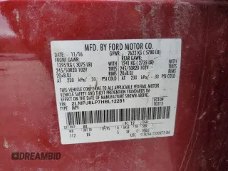 2017 Lincoln MKX Reserve z VIN 2LMPJ8LP7HBL12281, wystawiony jako Copart lot #50128065 z przebiegiem 95 933 mil mil oraz Szkoda całkowita • Salvage title. Historia ofert i sprzedaży dostępna na DreamBid. Obrazek 14.