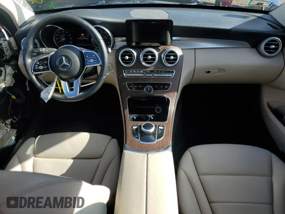 2019 Mercedes-Benz C 300 with VIN 55SWF8EBXKU285584, listed as a Copart auction lot 79055394 with 74,180 mi miles and Salvage Title. Bid and sale history available at DreamBid. Image 8.