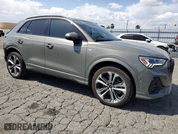 2021 Audi Q3 S line Premium Plus with VIN WA1EECF33M1006573, listed as a Copart auction lot 51449015 with 52,488 mi miles and Salvage Title. Bid and sale history available at carsss.com. Image 4.