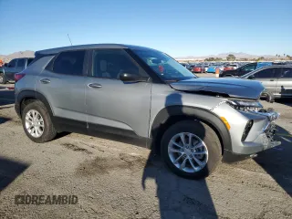 2024 Chevrolet TrailBlazer LS with VIN KL79MMS22RB191520, listed as a Copart auction lot 46158955 with 2,546 mi miles and Salvage Title. Bid and sale history available at DreamBid. Image 4.