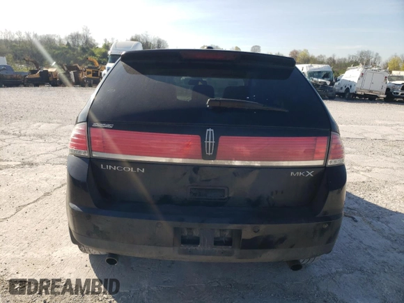2009 Lincoln MKX with VIN 2LMDU68C99BJ08376, listed as a Copart auction lot 48208483 with 182,022 mi miles and Salvage Title. Bid and sale history available at DreamBid. Image 6.