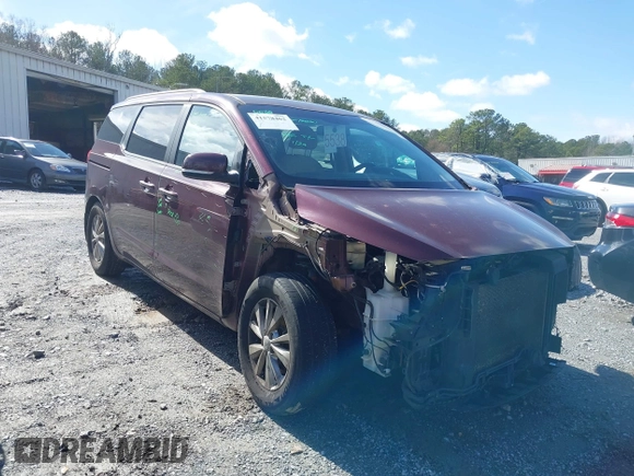2016 Kia Sedona LX with VIN KNDMB5C14G6163836, listed as a IAAI auction lot 41578462 with 153,315 mi miles. Bid and sale history available at carsss.com. Image 1.