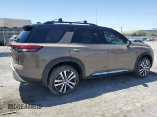 2024 Nissan Pathfinder Platinum with VIN 5N1DR3DG5RC287469, listed as a Copart auction lot 58971765 with 1,812 mi miles and Salvage title. Bid and sale history available at DreamBid. Image 3.