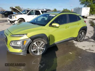 2018 Hyundai Kona Ultimate with VIN KM8K53A54JU094881, listed as a Copart auction lot 46808235 with 64,149 mi miles and Salvage Title. Bid and sale history available at carsss.com. Image 1.