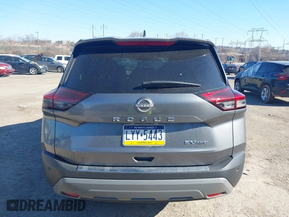 2022 Nissan Rogue SV with VIN 5N1BT3BB9NC698402, listed as a IAAI auction lot 41703839 with 24,322 mi miles and . Bid and sale history available at DreamBid. Image 17.