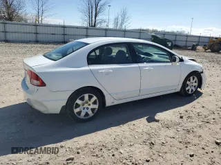 2011 Honda Civic LX with VIN 19XFA1F57BE021163, listed as a Copart auction lot 55912685 with 196,744 mi miles and Non Repairable. Bid and sale history available at DreamBid. Image 3.