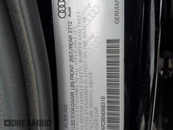 2014 Audi A6 Premium Plus z VIN WAUGFAFC8EN068316, wystawiony jako Copart lot #88700865 z przebiegiem 137 786 mil mil oraz Szkoda całkowita • Salvage title. Historia ofert i sprzedaży dostępna na DreamBid. Obrazek 13.
